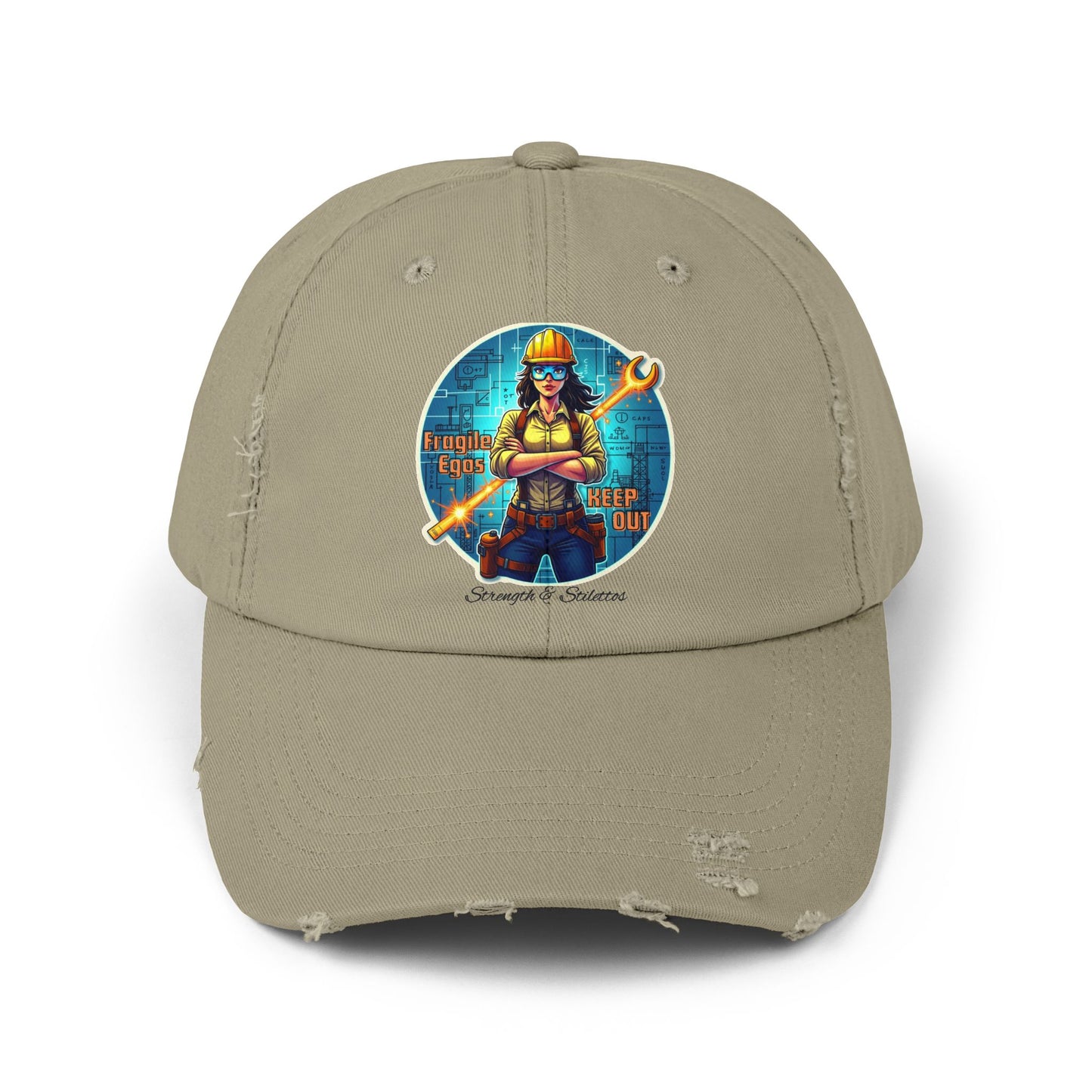 Female Mechanic Wrench Graphic Cap