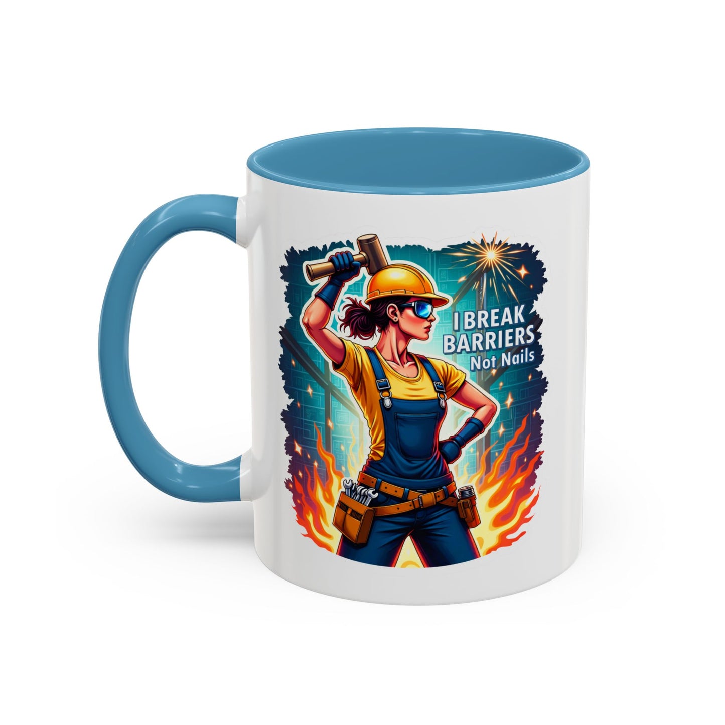 I Break Barriers Not Nails Mug
