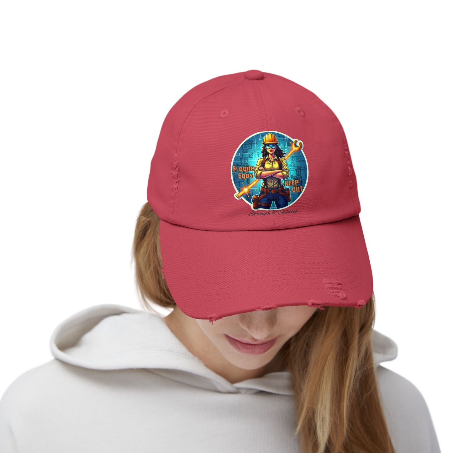 Female Mechanic Wrench Graphic Cap