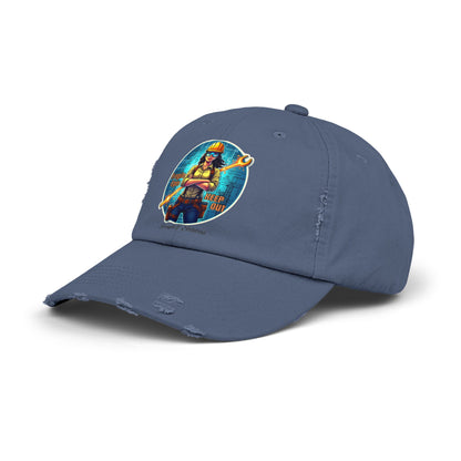Female Mechanic Wrench Graphic Cap