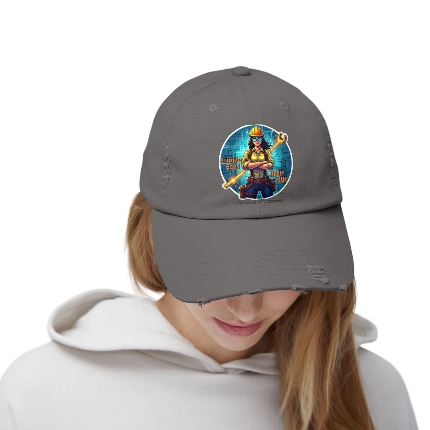 Female Mechanic Wrench Graphic Cap