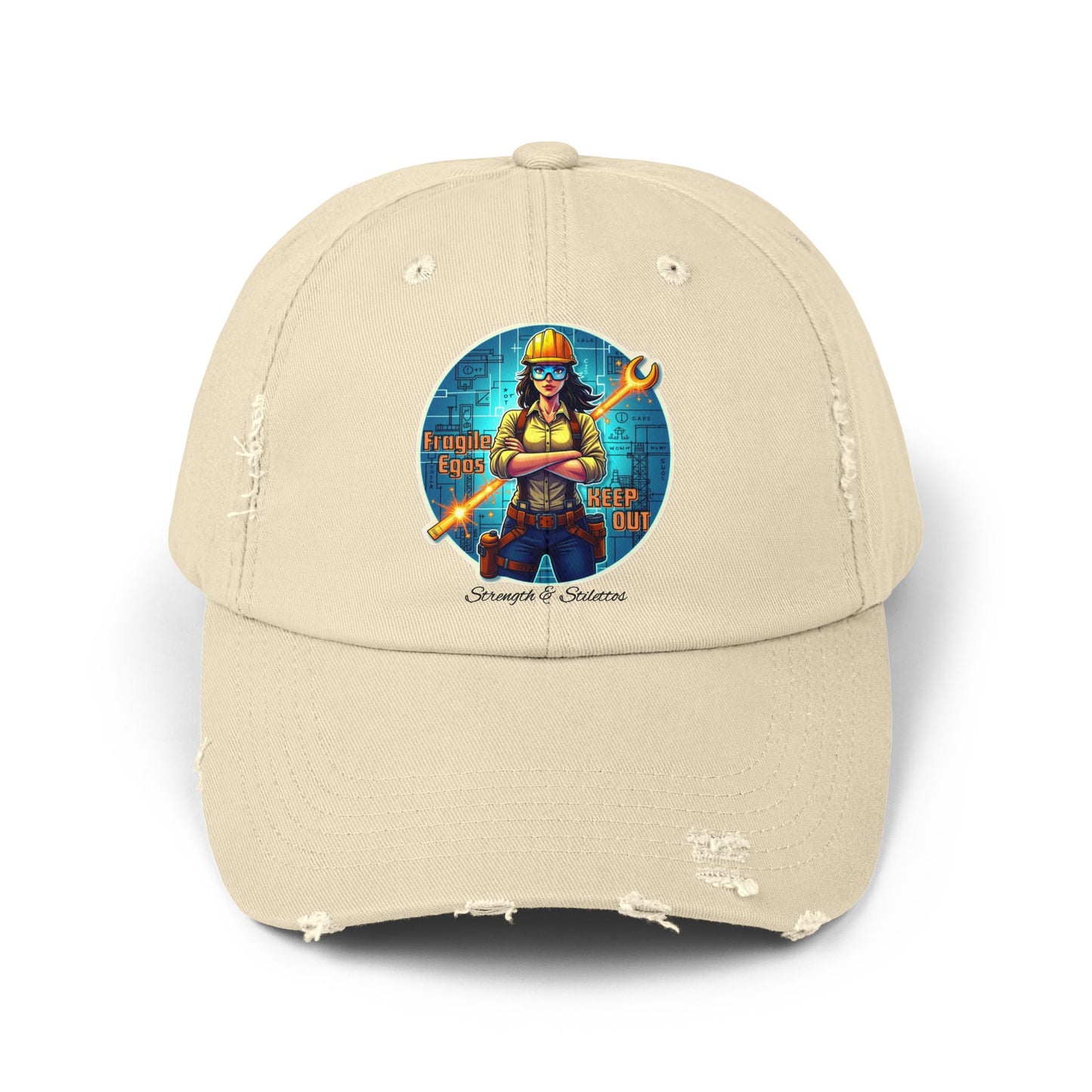 Female Mechanic Wrench Graphic Cap