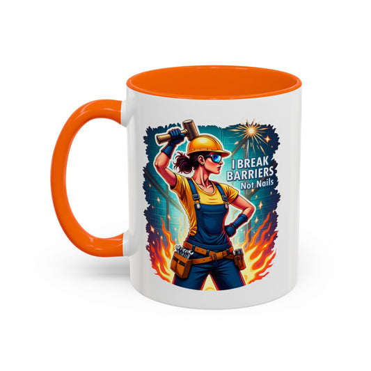 I Break Barriers Not Nails Mug