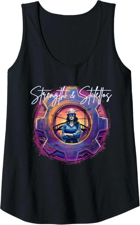 Tank Top (Amazon Spain) - Fuerza y tacones de aguja Camiseta sin Mangas