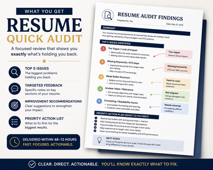 Resume Quick Audit
