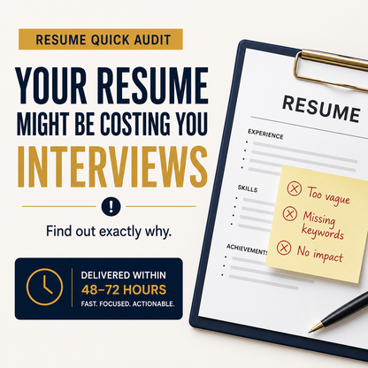 Resume Quick Audit