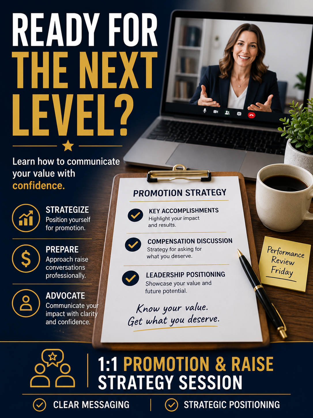 1:1 Promotion & Raise Strategy Session
