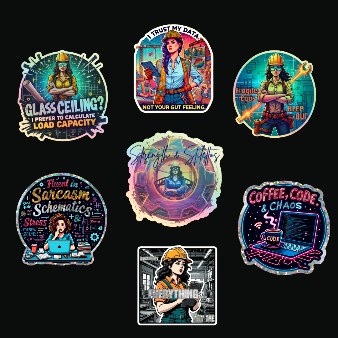 The Don’t Underestimate Me Pack  7-Piece Sticker Set