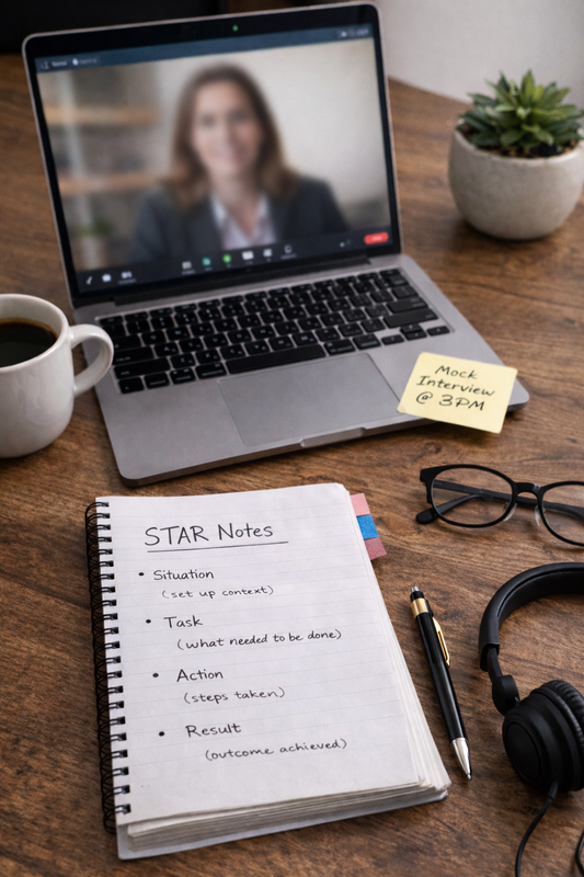 1:1 Mock Interview & Feedback Session