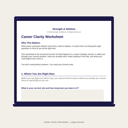 Career Clarity Worksheet