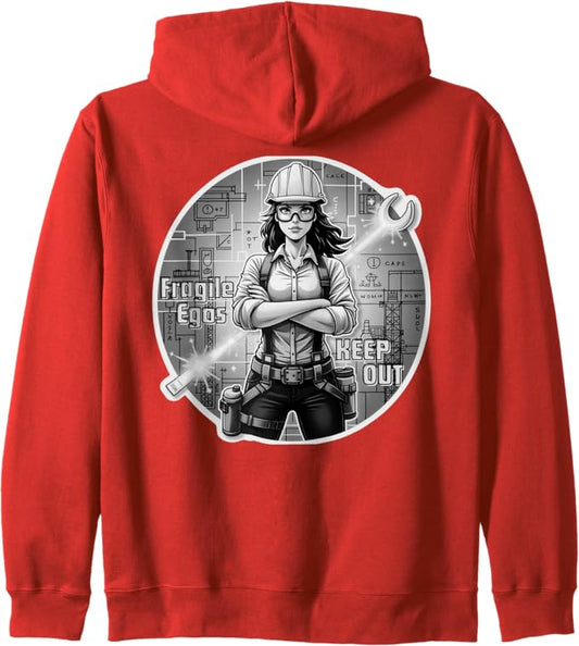 Fragile Egos Keep Out Zip Hoodie